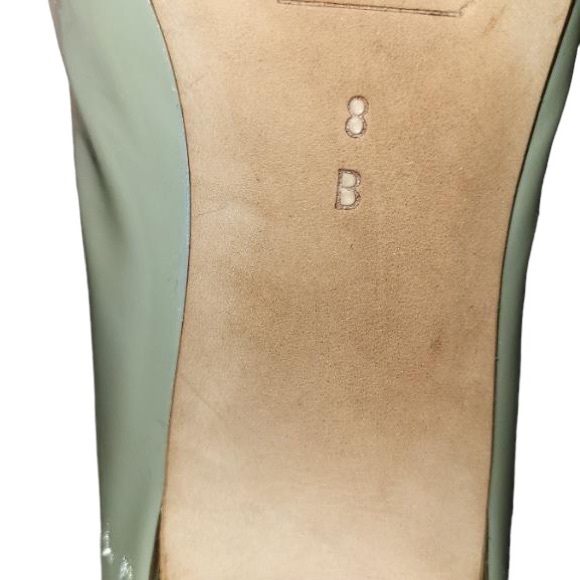 Coach Helaine Patent Leather Heel , Light Mint green,size 8 - Picture 5 of 7